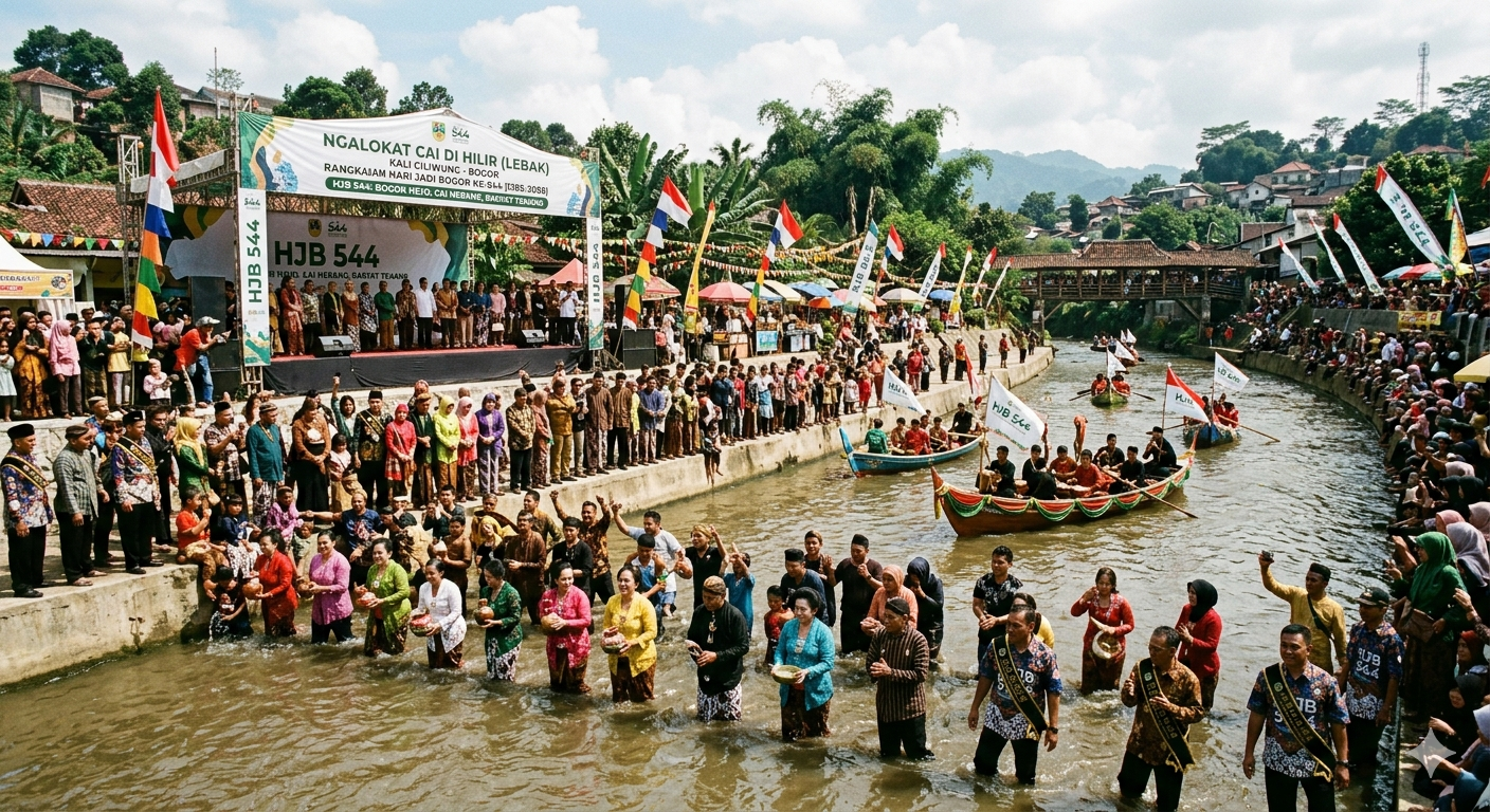 Ngalokat Cai di Hilir (Lebak) Kali Cikeas/Kali Cileungsi/Kali Ciliwung 5 Juni 2026